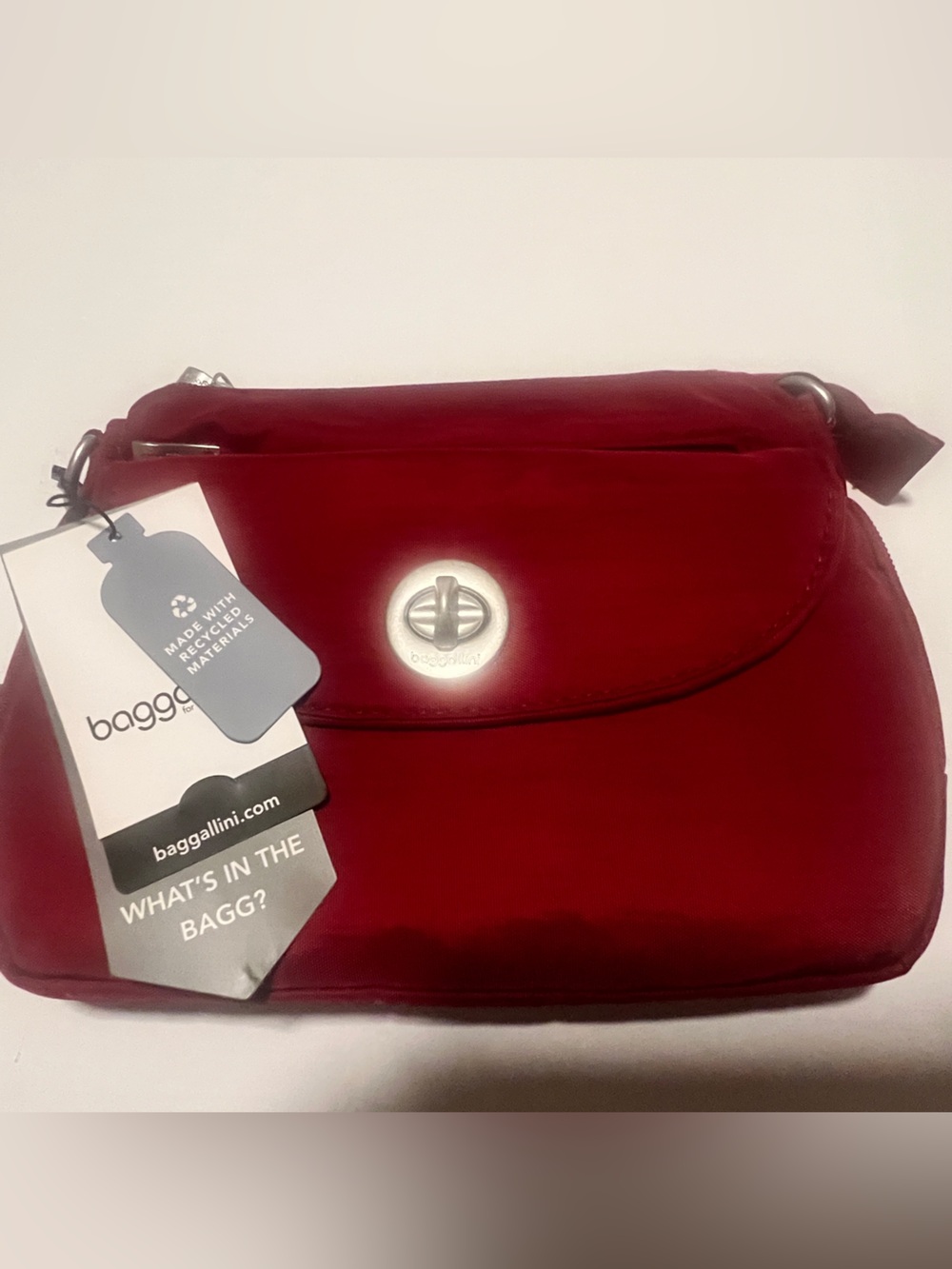 Baggallini Calais Crossbody Red RFID Bag NWT CAL532